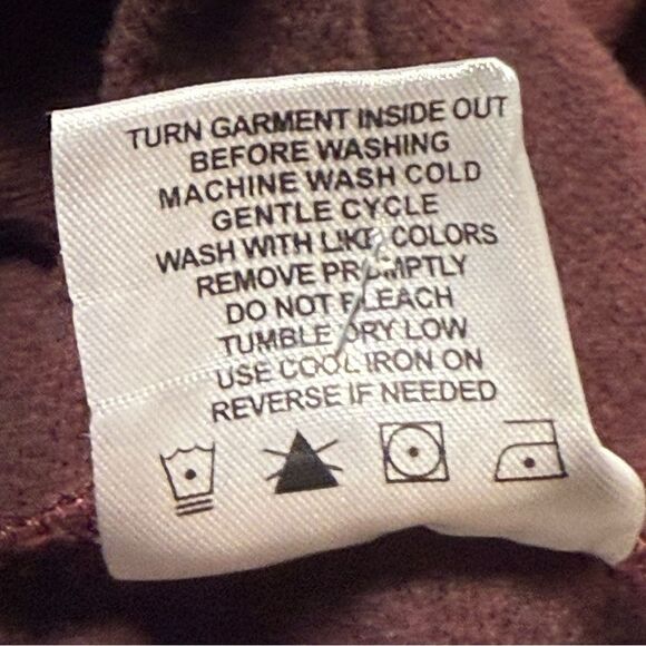 Threads 4 Thought Mens Burgundy Multi Dark Cloud Wash Hoodie Size L - Picture 11 of 12